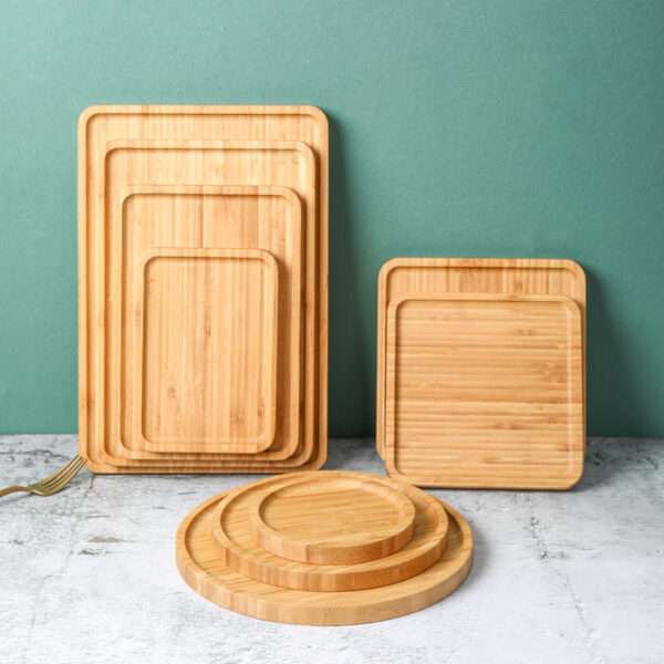 3pc Disposable Bamboo Fruit Plate with Custom Print - Image 3