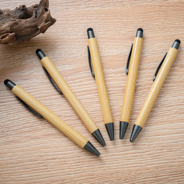 Can print logo bamboo pen, office advertising gift pen, press bamboo pen - Image 6