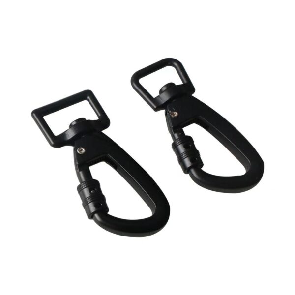 Black Zinc Alloy Swivel Carabiner Hook - Dog Leash - Image 4