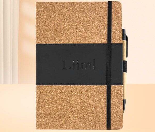 Eco-Friendly Cork Diary Notebook Set - Image 4
