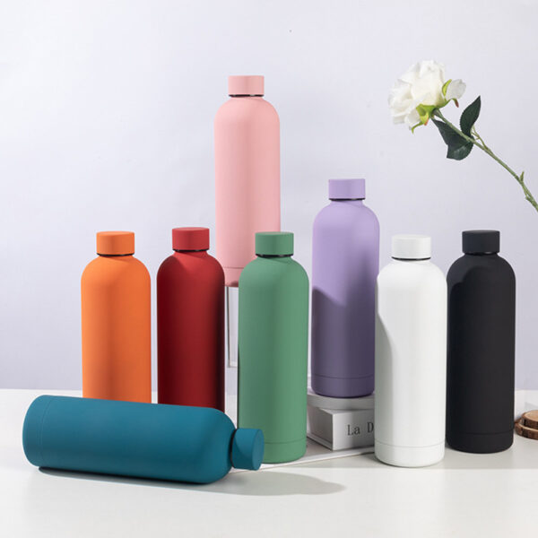 Double Wall Stainless Steel Tumbler - 500ml Insulated Water Bottle - Image 5