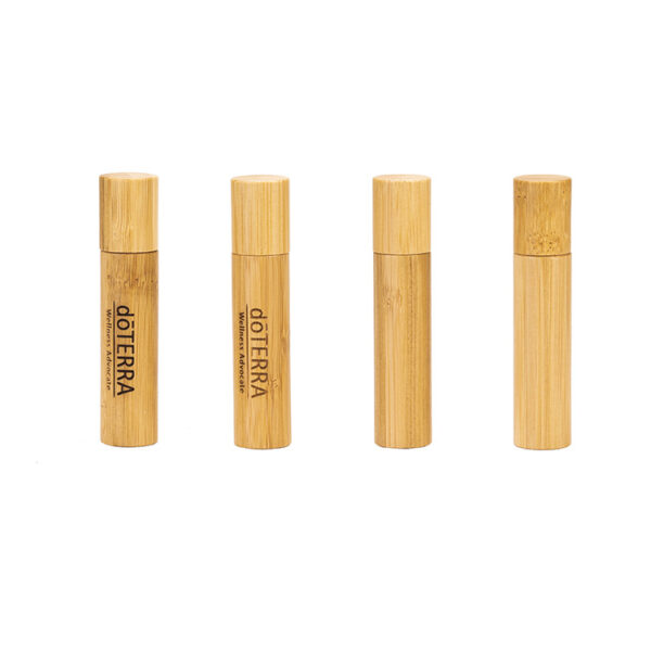 10-15ml Glass Perfume Bottle - Bamboo Lid, Essential Oil, Cosmetic Packaging - Image 3