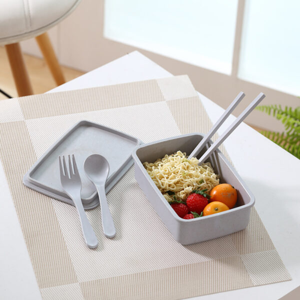 Bamboo Bento Box - Portable, Sealed Lunch Container - Image 3