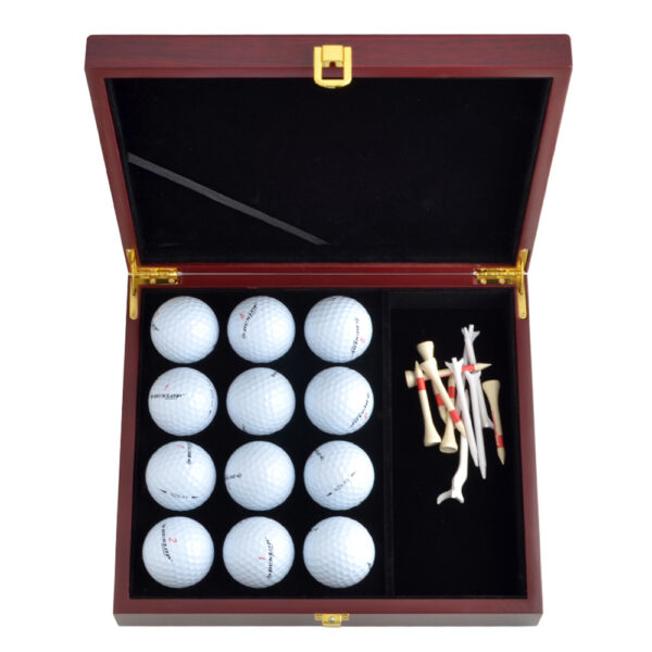 Wooden Display Case for 12 Golf Balls - Collector's Box - Image 2