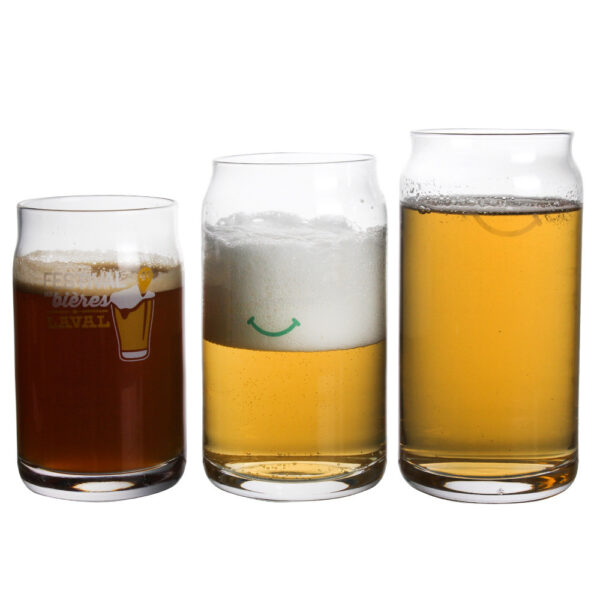 Custom Logo 16-20oz Beer Can Glass Cups w/ Bamboo Lid - Image 4