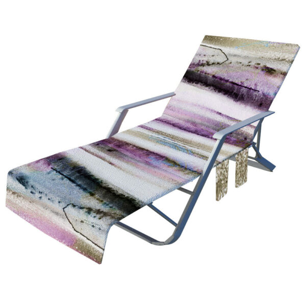 microfiber large lounge chair beach towel custom chair cover - Image 5