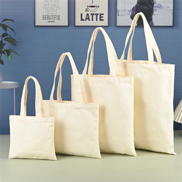 Custom Logo Recyclable Canvas Tote Bags - Image 4