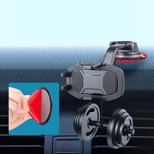 Universal Dash Mount Disk - Stick On Suction Cup Holder for Car, Camera, Phone - Image 3