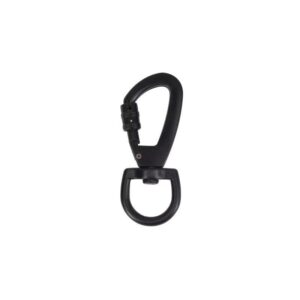 Black Zinc Alloy Swivel Carabiner Hook - Dog Leash