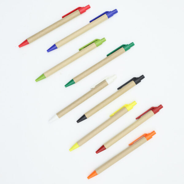 Cheap simple custom logo promotion pen Paper pen eco friendly - Image 6