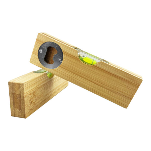 Hot Sale Bamboo Material Mini Level With Bottle Opener - Image 3