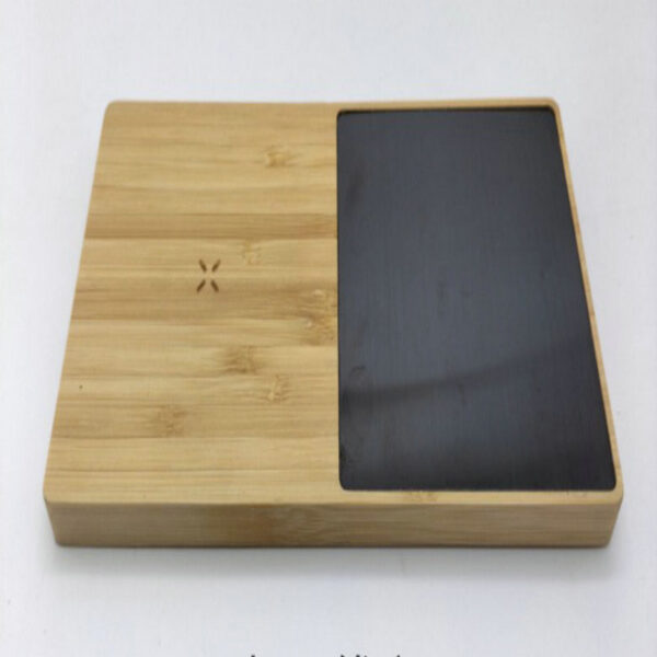Bamboo 10W Wireless Charger & Mug Warmer - Image 4