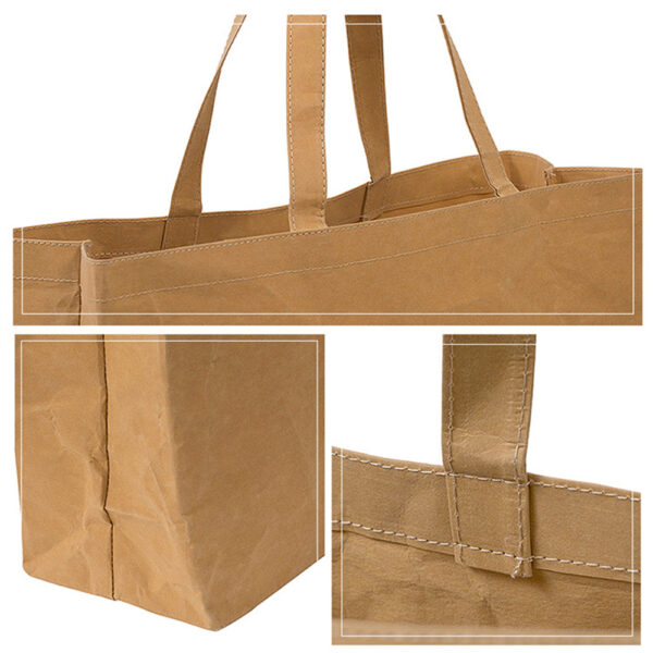 Custom Logo Tyvek Tote - Washable, Waterproof, Recyclable, Women's Bags - Image 2