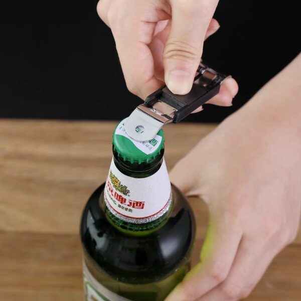 Portable Metal Bottle Opener for Kitchen Supplies - Image 3
