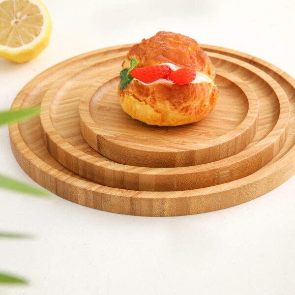 3pc Disposable Bamboo Fruit Plate with Custom Print - Image 4