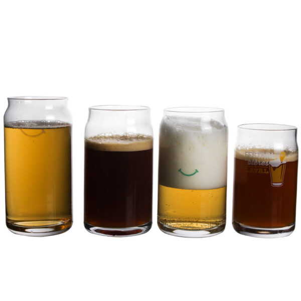Custom Logo 16-20oz Beer Can Glass Cups w/ Bamboo Lid - Image 5