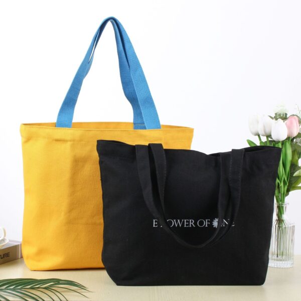 Direct Large Capacity Custom Canvas Shopping Bags - Image 3