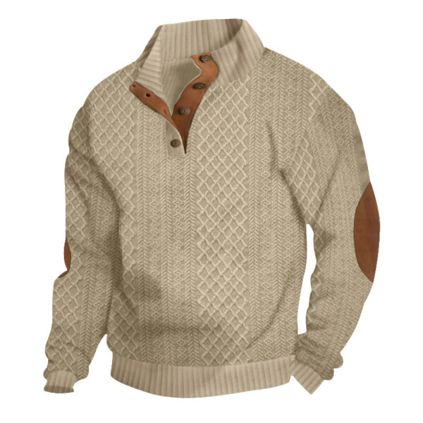 Men's Outdoor Casual Collar Knitted Pullover - Image 5