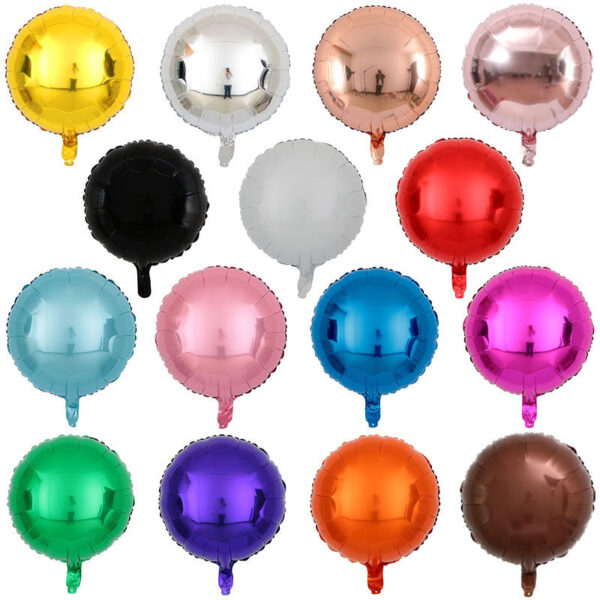 Small 18Inch Foil Sold Clear Color Aluminum Helium Foil Round Balloons - Image 2