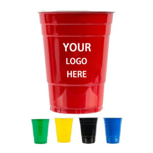 Red 16oz Plastic Party Cups - Reusable Beer Pong Cups
