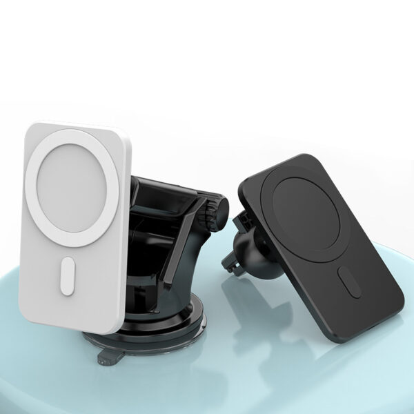Mini RGB Magnetic Car Phone Mount & Wireless Charger - Image 4