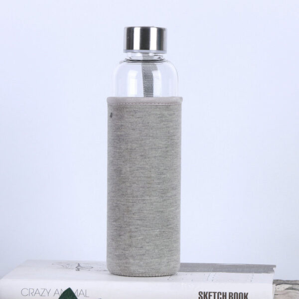 Airtight Glass Water Bottles - Nylon Sleeves, Hot/Cold Drinks - Image 5