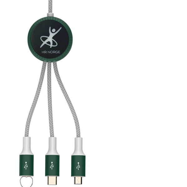 3-in-1 USB-C Charge Cable Keychain - Promotional Gift - Image 3