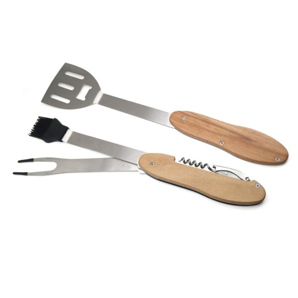 5-in-1 Foldable BBQ Grill Tool Set - Outdoor Kit - Image 2