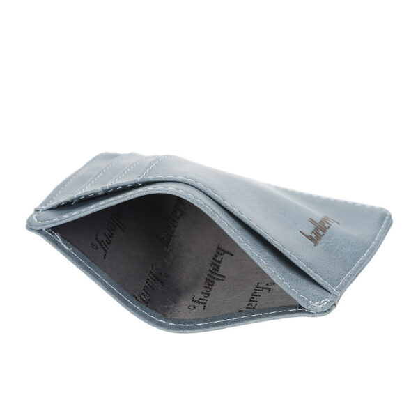 Hot Sell Mens Slim Fashion Zipper Short Wallet Genuine Leather Id Card Holder - Image 3