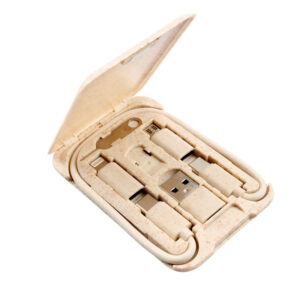 Eco-Friendly 6-in-1 USB Cable Organizer for Mobile Phones