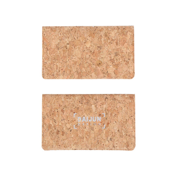 Cork Leather Card Bag - Anti-Scan, Travel Gift, Promotional Ad