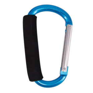 High Quality Outdoor Camping D Shape Aluminum Carabiner with Black Foam