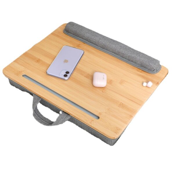 Portable Laptop Desk with Pocket & Wrist Rest - Image 4
