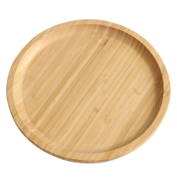 Custom Logo Bamboo Wedding Serving Tray Dish - Image 3
