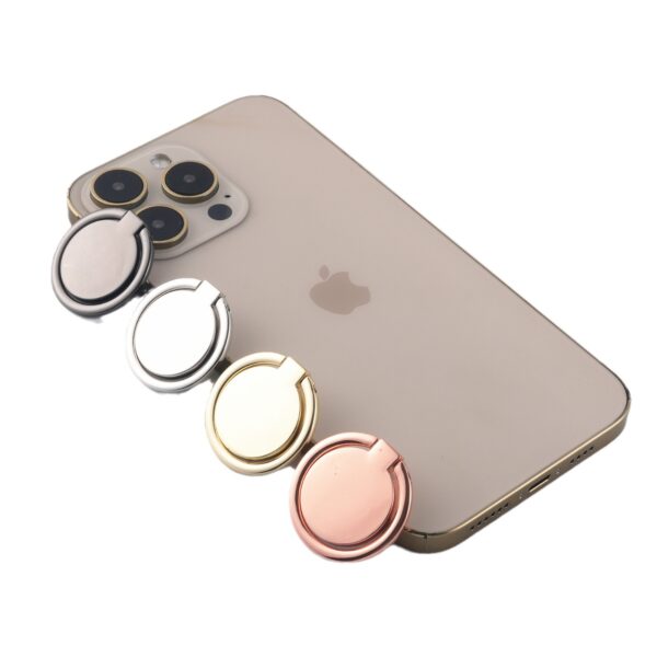 Metal Round Ring Bracket Gift Phone Buckle 360 Degree Rotating Desktop Holder - Image 4