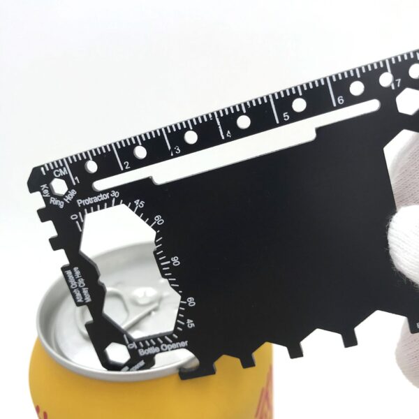 Custom Logo Metal Credit Card Wallet Tool Multi Tool Business Card Bottle Opener - Image 5