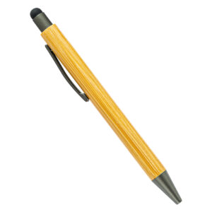 Can print logo bamboo pen, office advertising gift pen, press bamboo pen