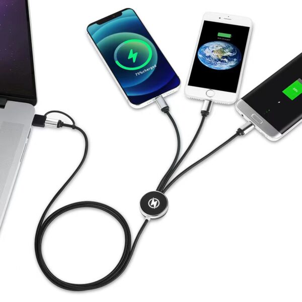 3-in-1 USB-C Charge Cable Keychain - Promotional Gift - Image 4