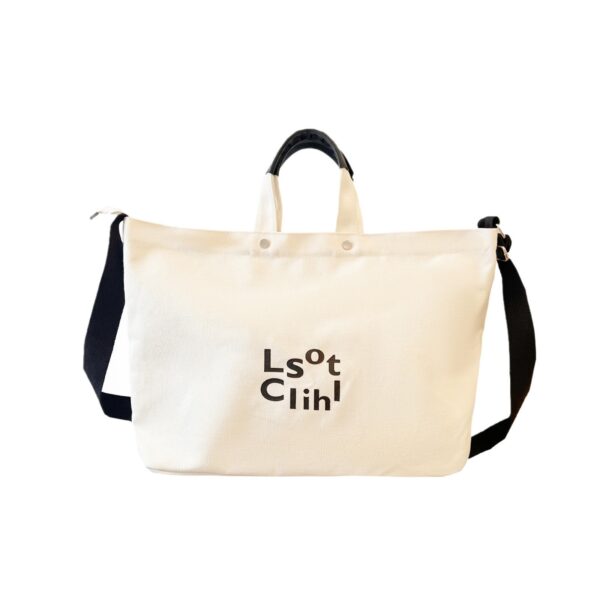 New Fashion Letter-Printed Canvas Crossbody Tote Bags