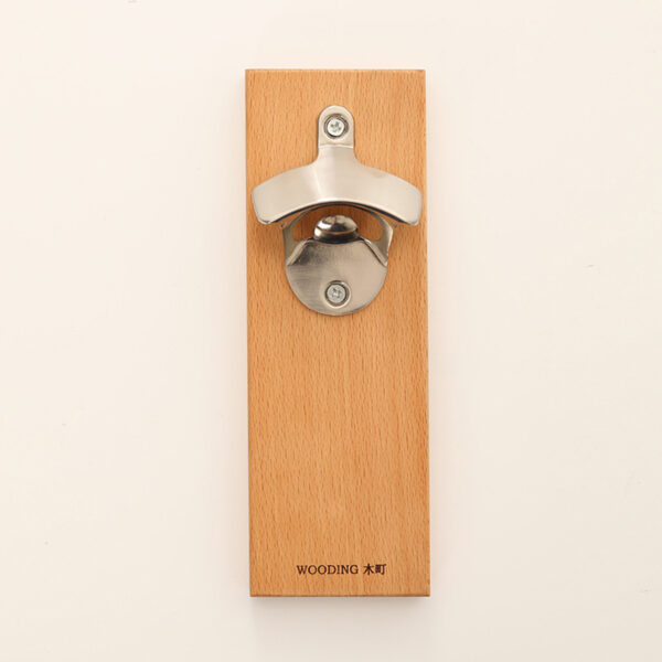 Wooden Multifunctional wall refrigerator set Beer opener metal bottle opener - Image 4