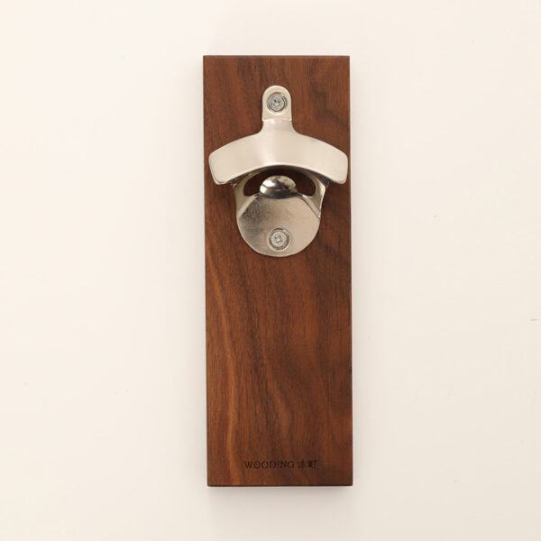 Wooden Multifunctional wall refrigerator set Beer opener metal bottle opener - Image 3
