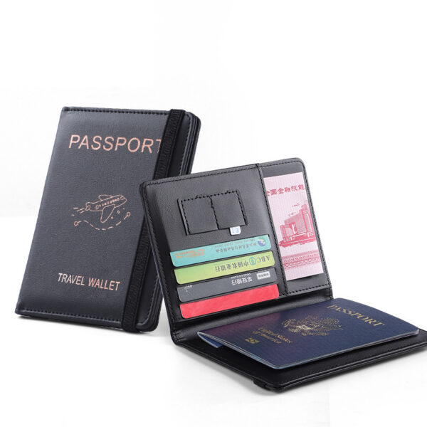 Printable PU RFID Passport Case - Travel Wallet, Ticket Set Bag - Image 4