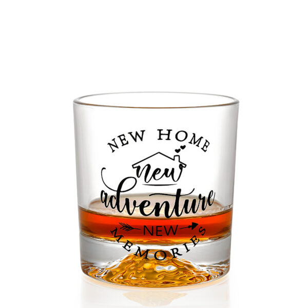 Crystal Engraved Stemless Wine Glass - Sandblasted Egg Cup - Image 5