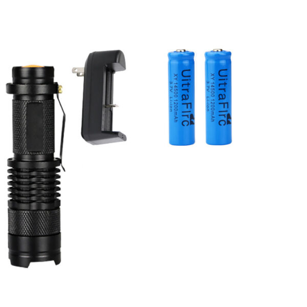 Outdoor Camping Metal Mini Telescopic Focusing Flashlight - Image 5