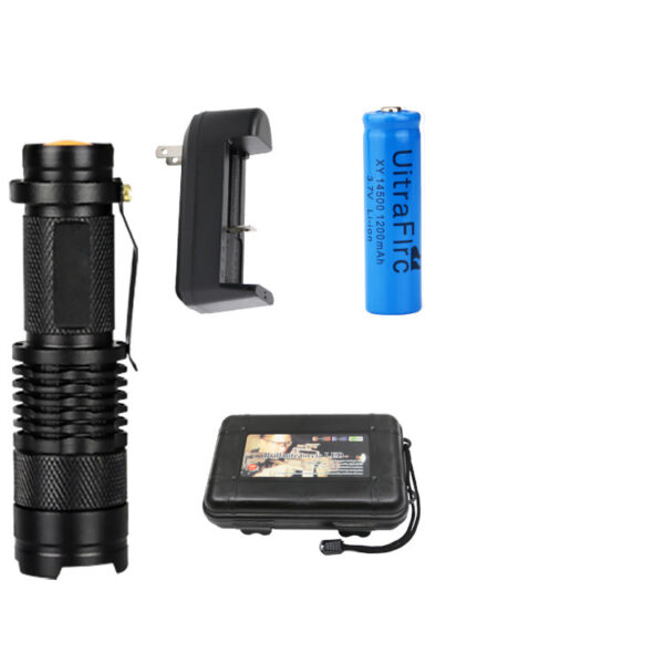 Outdoor Camping Metal Mini Telescopic Focusing Flashlight - Image 4