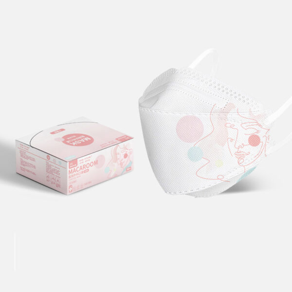 Gradient Morandi 3D Willow Leaf Disposable Masks - Image 3