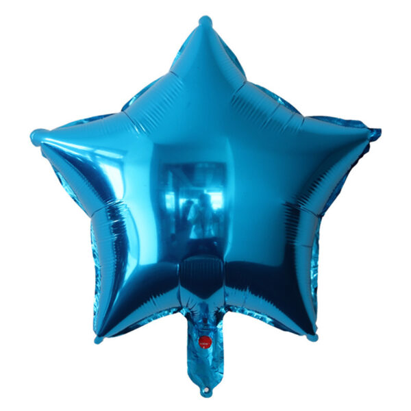 18 Inch Chrome Star Foil Balloon - Gold/Silver - Image 3