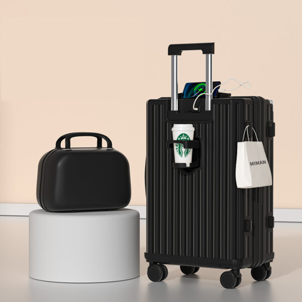 Universal Wheeled Luggage - Large Capacity, Password Lock, Fashion Travel Suitcase - Image 3