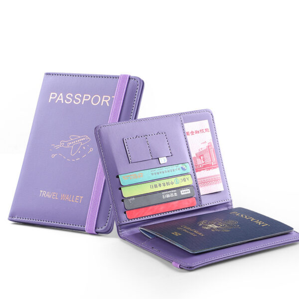 Printable PU RFID Passport Case - Travel Wallet, Ticket Set Bag - Image 3