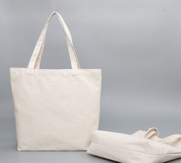 Custom Logo Recyclable Canvas Tote Bags - Image 2